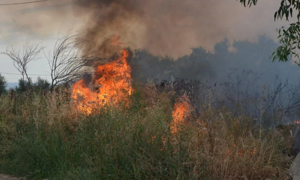 Χάος στη Λέσβο: Φωτιά σε δομή φιλοξενίας προσφύγων